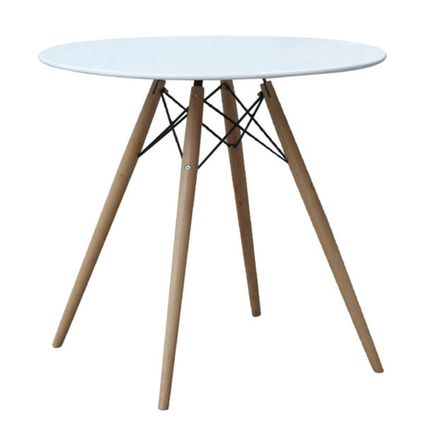 Fine Mod Imports Wood Leg Dining Table Fiberglass Top | Dining Tables | Modishstore-2