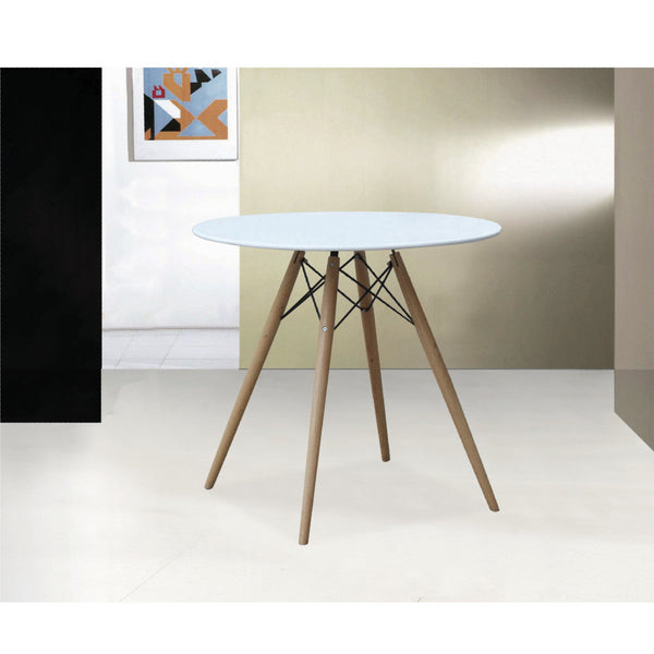 Fine Mod Imports Wood Leg Dining Table Fiberglass Top | Dining Tables | Modishstore-12