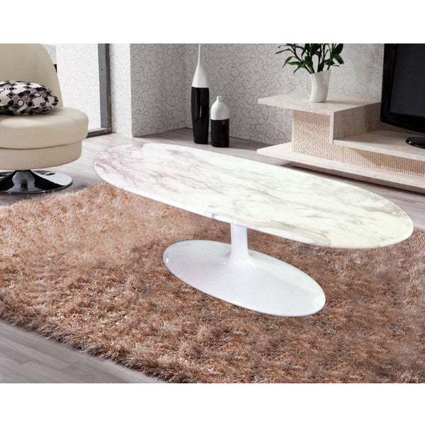 Fine Mod Imports Squaval Marble Coffee Table | Coffee Tables | Modishstore