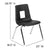 Advantage Black Student Stack School Chair - 16-Inch By Flash Furniture | Side Chairs | Modishstore - 4