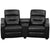 Futura Series 2-Seat Reclining Black Leathersoft Theater Seating Unit With Cup Holders By Flash Furniture | Chairs & Recliners | Modishstore - 4