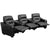 Futura Series 3-Seat Reclining Black Leathersoft Theater Seating Unit With Cup Holders By Flash Furniture | Chairs & Recliners | Modishstore