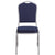 Hercules Series Crown Back Stacking Banquet Chair In Navy Fabric - Silver Frame By Flash Furniture | Side Chairs | Modishstore - 4