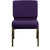 Hercules Series 21''W Stacking Church Chair In Royal Purple Fabric - Gold Vein Frame By Flash Furniture | Side Chairs | Modishstore - 4