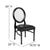 Hercules Series 900 Lb. Capacity King Louis Chair With Transparent Back, Black Vinyl Seat And Black Frame By Flash Furniture | Dining Chairs | Modishstore - 4