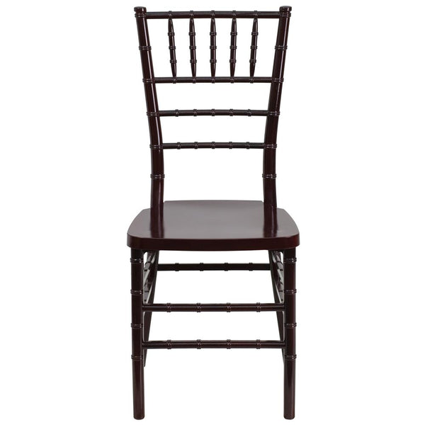 Hercules Premium Series Mahogany Resin Stacking Chiavari Chair By Flash Furniture | Dining Chairs | Modishstore - 4