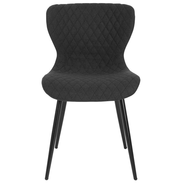 Contemporary Upholstered Chair In Black Fabric By Flash Furniture | Dining Chairs | Modishstore - 4