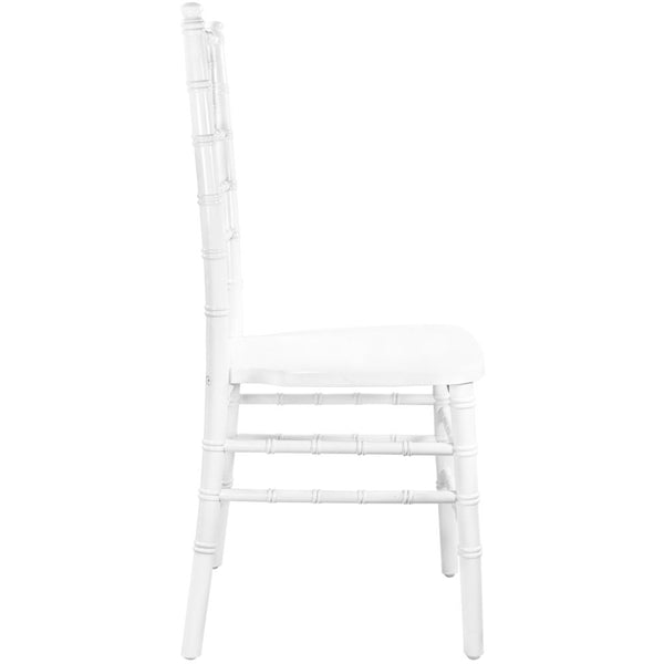 Advantage White Chiavari Chair By Flash Furniture | Side Chairs | Modishstore - 3