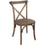 Advantage Light Brown X-Back Chair By Flash Furniture | Dining Chairs | Modishstore