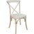 Advantage Lime Wash X-Back Chair By Flash Furniture | Dining Chairs | Modishstore