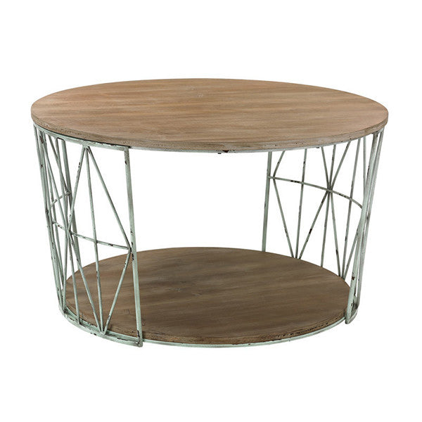 Sterling Industries Wood And Metal Coffee Table Coffee Tables, Sterling Industries, - Modish Store | Modishstore | Coffee Tables