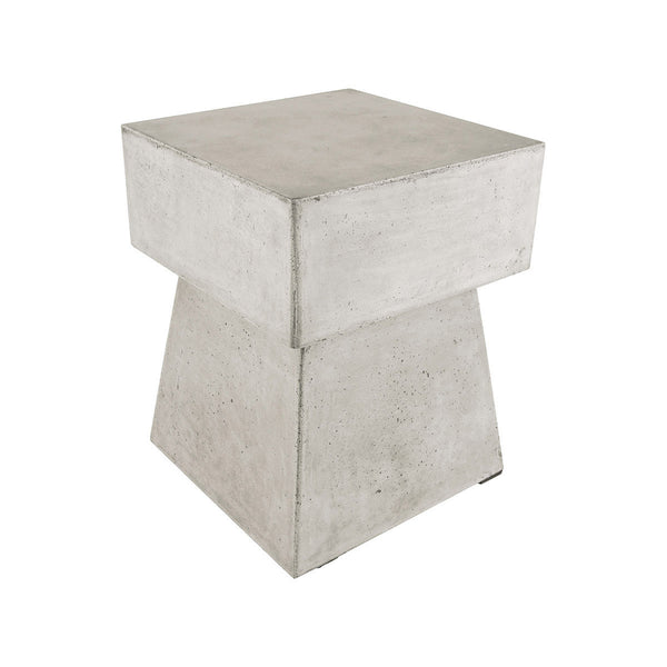 Dimond Home  Mushroom Stool In Polished Concrete | Modishstore | Stools & Benches