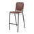 Dimond Home Industrial Leather + Metal Bar Stool | Modishstore | Bar Stools