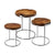 Dimond Home Natural Teak Stacking Tables | Modishstore | Nesting Tables