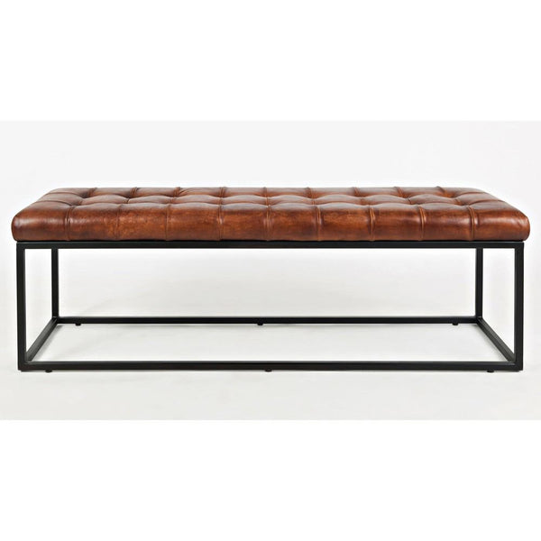 Jofran Global Archive Leather Ottoman