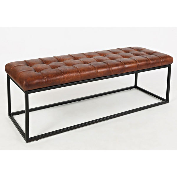 Jofran Global Archive Leather Ottoman