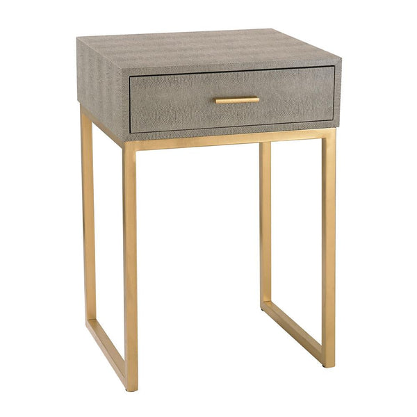 Sterling Industries Shagreen Side Table In Grey | Modishstore | Side Tables