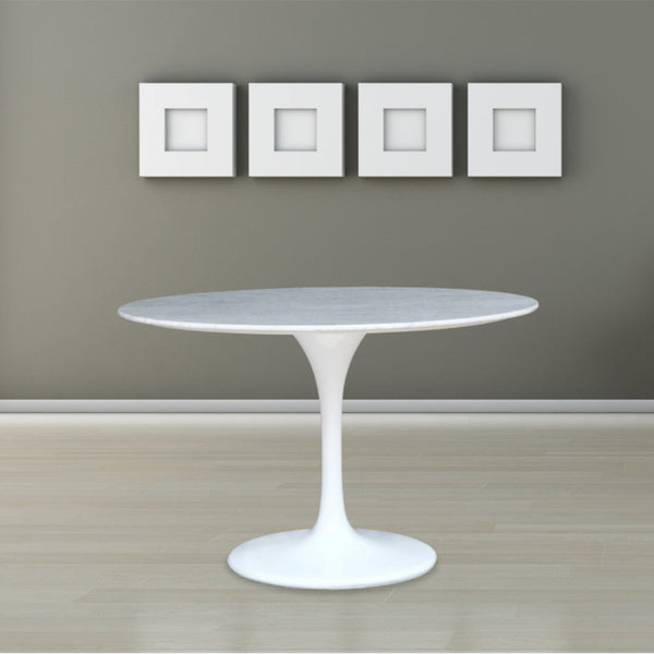 Fine Mod Imports Flower Marble Table 60