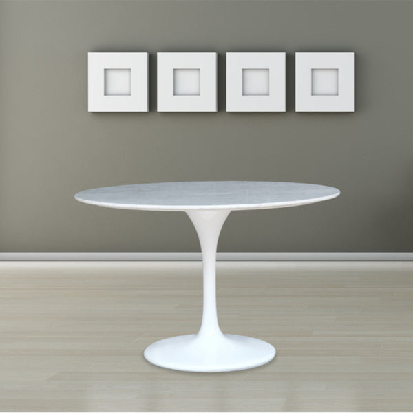Fine Mod Imports Flower Marble Table - 32
