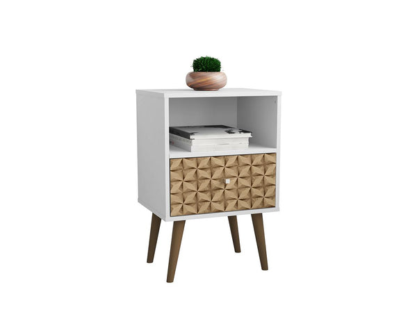 Manhattan Comfort Liberty Mid Century - Modern Nightstand 1.0 with 1 Cubby Space | Nightstands | Modishstore-29