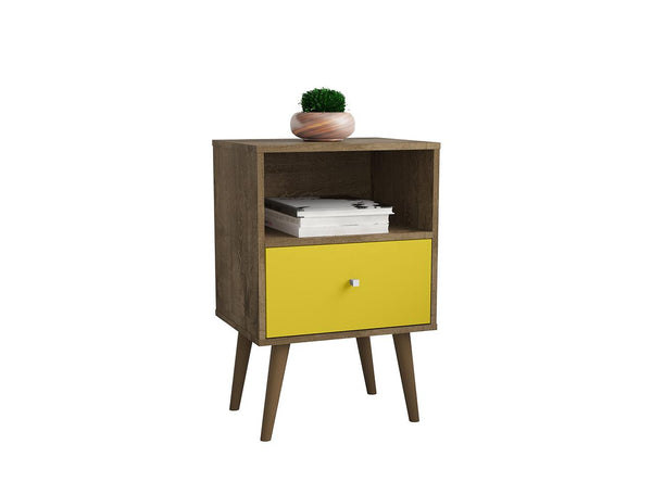 Manhattan Comfort Liberty Mid Century - Modern Nightstand 1.0 with 1 Cubby Space | Nightstands | Modishstore-26