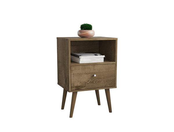 Manhattan Comfort Liberty Mid Century - Modern Nightstand 1.0 with 1 Cubby Space | Nightstands | Modishstore-13