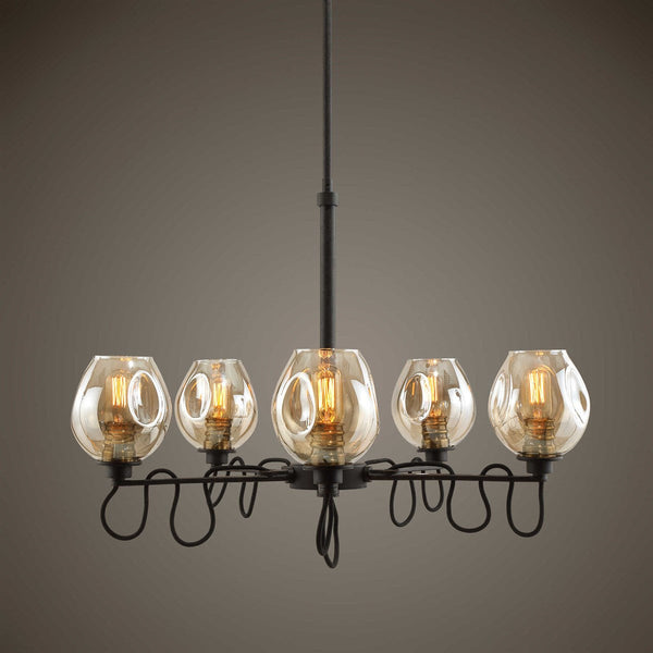 Uttermost Fritz 5 LT Chandelier | Modishstore | Chandeliers