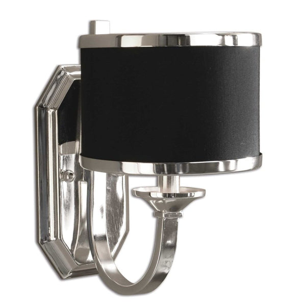 Uttermost Tuxedo 1 Light Wall Sconce | Modishstore | Wall Lamps