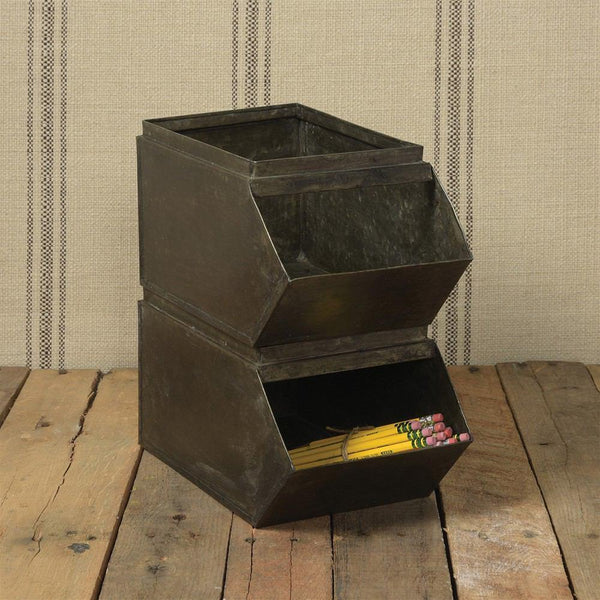 HomArt Metal Stacking Bin - Set of 4-13