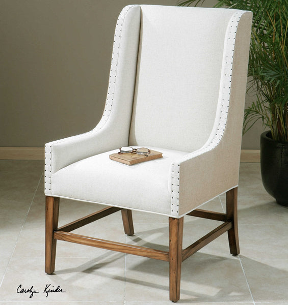 Uttermost Dalma Wing Chair | Modishstore | Accent Chairs