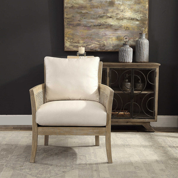 Uttermost Encore Armchair, Natural | Modishstore | Armchairs-4