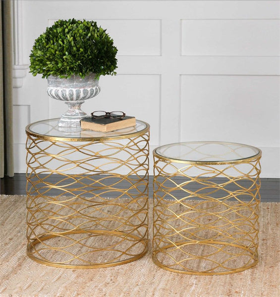 Uttermost Zoa Accent Tables - Set Of 2 | Modishstore | Accent Tables