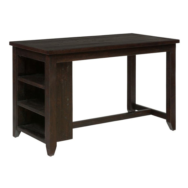 Jofran Prospect Creek Counter Height Table with 3 Shelf Storage