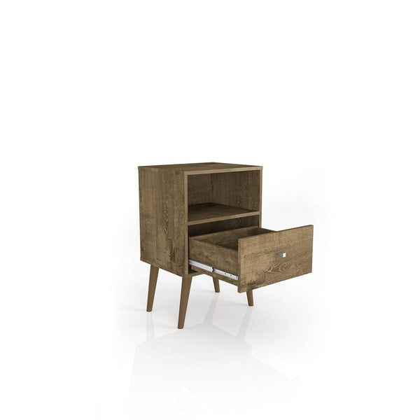 Manhattan Comfort Liberty Mid Century - Modern Nightstand 1.0 with 1 Cubby Space | Nightstands | Modishstore-15