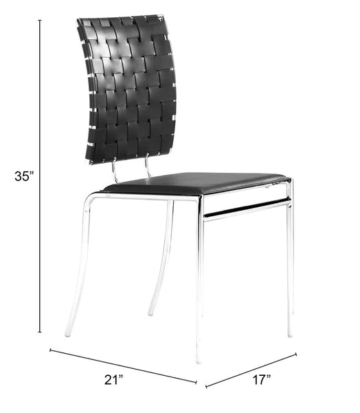 Zuo Criss Cross Dining Chair - Set of 4