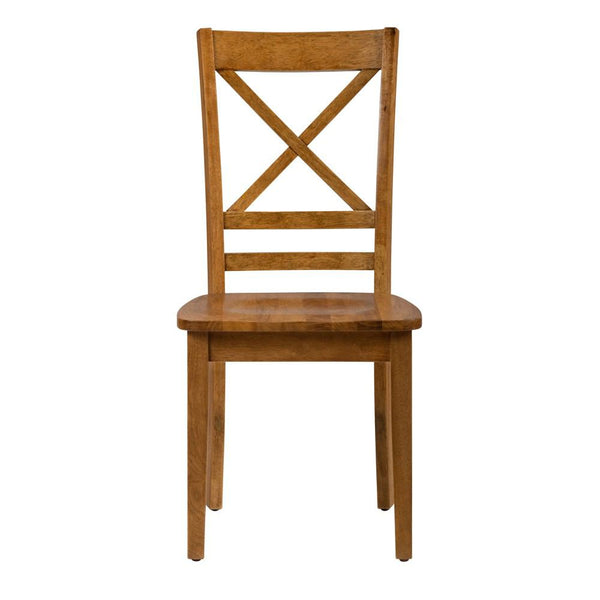 Jofran Simplicity Honey X Back Chair