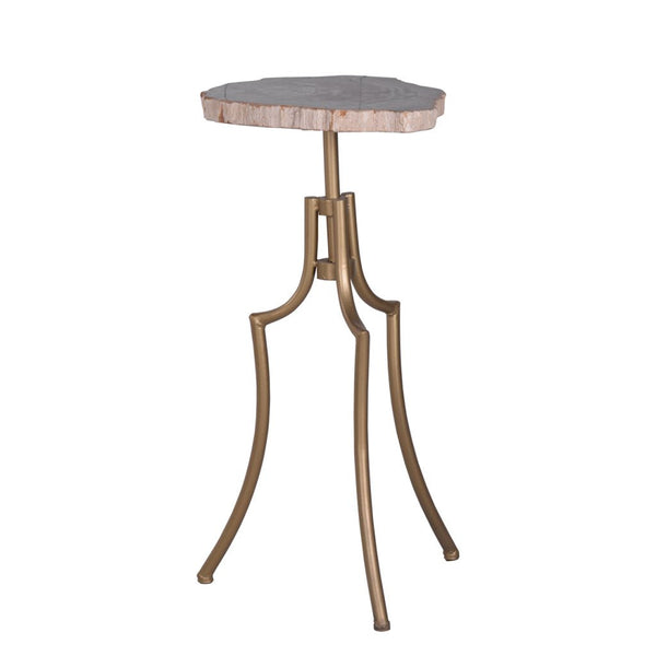 A&B Home Fret Tripod Side Table