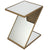 A&B Home Mirrored Z-Shaped Accent Table