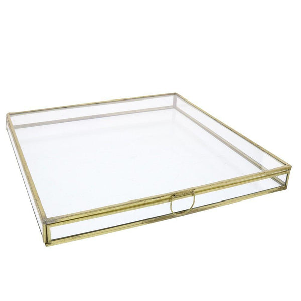 HomArt Monroe Flat Square Box - Brass - Feature Image-2