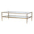 A&B Home Modern Brass Coffee Table