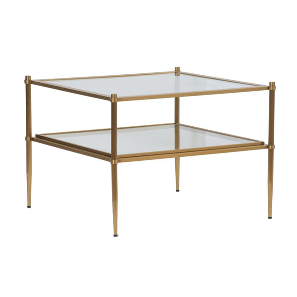 A&B Home Brass Side Table