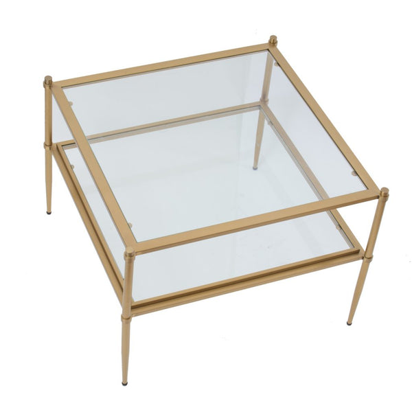 A&B Home Brass Side Table