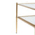 A&B Home Brass Side Table