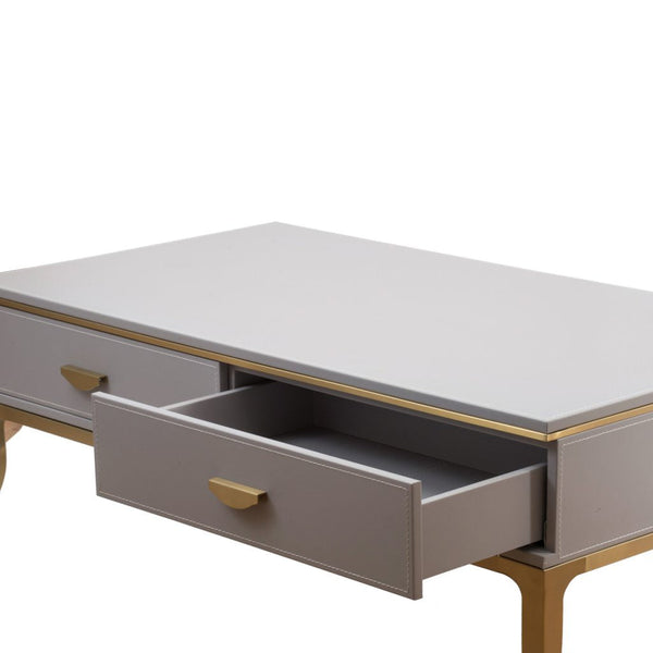 A&B Home Matte Gray Finished Coffee Table