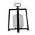 A&B Home Glossy White Lantern With Black Frame