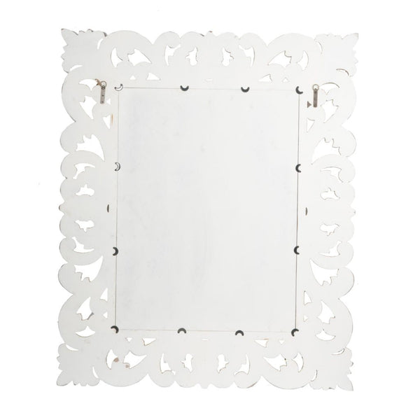 A&B Home Antique White Mirror