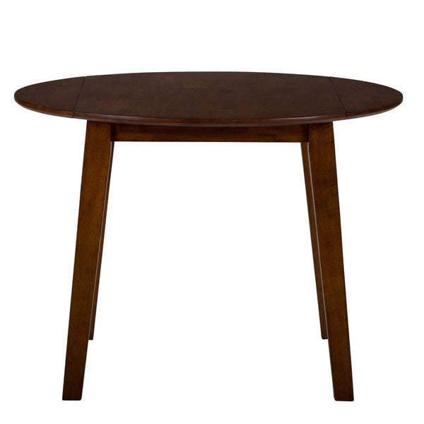 Jofran Simplicity Caramel Round Drop-leaf Table