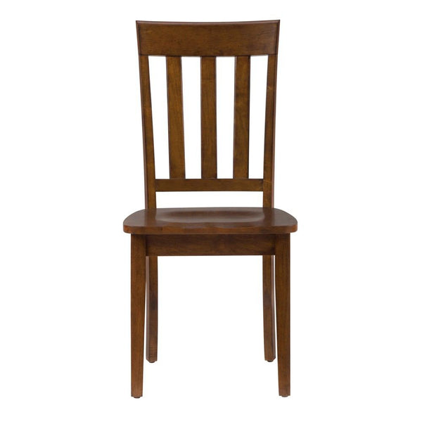 Jofran Simplicity Caramel Slat Back Chair