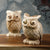 Garden Age Supply Suarwood Owls - Set Of 2 | Animals & Pets | Modishstore