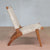 Masaya Lounge Chair - Natural Leather And Royal Mahogany